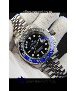 Rolex GMT Masters II Japanese Movement Replica Watch Steel Case Black Dial