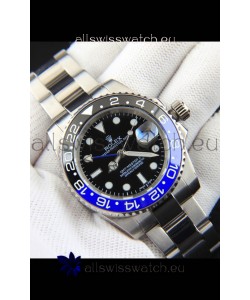 Rolex GMT Masters II Japanese Movement Replica Watch Steel Case Black Dial
