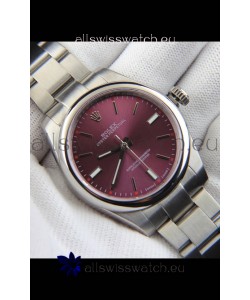 Rolex Oyster Perpetual Japanese Movement Replica Watch 39MM - Burgundy Dial