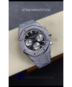 Royal Oak Chrono 26240 Frosted White Gold Black Dial Super Clone Watch