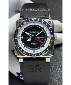 Bell and Ross BR03 GMT Compass Blue/Black Bezel Swiss Replica Watch 