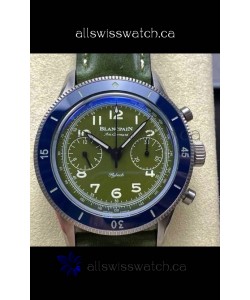 Blancpain Air Command Steel Casing Blue Bezel Super Clone Watch 