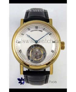 Breguet Classique Tourbillon Yellow Gold Roman Dial Super Clone Watch 