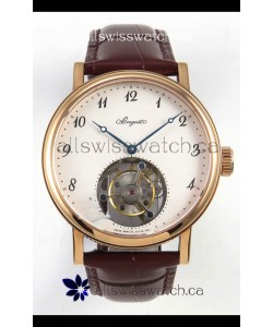 Breguet Classique Tourbillon Rose Gold Numerals Dial Super Clone Watch 