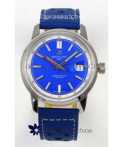 Top Time B31 38mm Blue Dial Red Seconds Hands Super Clone Watch 