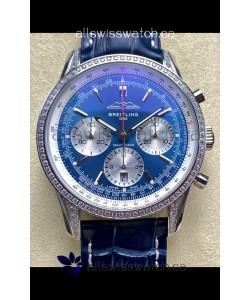Breitling Navitimer B01 43MM Stainless Steel Blue Dial Super Clone Watch 