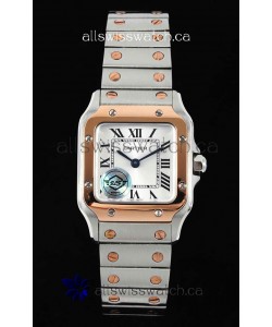 Cartier Santos Swiss Quartz 27MM Two Tone Super Clone Watch