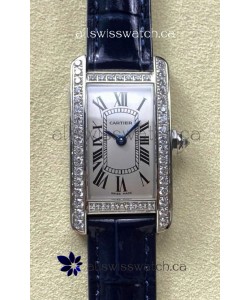 Cartier Tank Americaine Swiss Quartz 19mm Steel Casing Swiss Replica Watch 