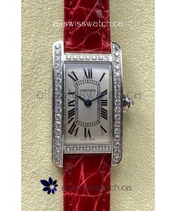 Cartier Tank Americaine Swiss Quartz 19mm Steel Casing Swiss Replica Watch 