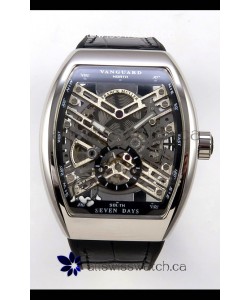 Franck Muller V45 Tourbillon Skeleton Steel Super Clone Watch 