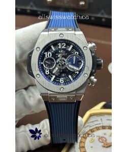 Hublot Big Bang Unico Blue Stainless Steel Casing Super Clone Watch 