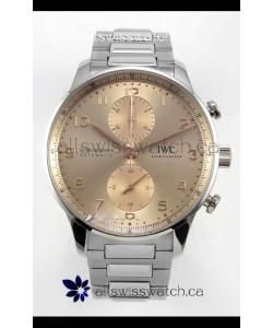 IWC Portuguese Chronograph Champange Dial Super Clone Watch 