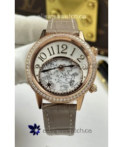 Jaeger-LeCoultre Rendez-Vous Rose Gold Super Clone Watch 