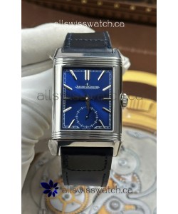 Jaeger LeCoultre Reverso Tribute Duoface Blue/Steel Dial Super Clone Watch 