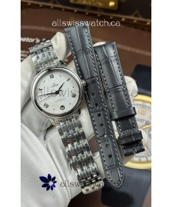 Omega De Ville Automatic 34MM White Dial Steel Case Super Clone Watch 