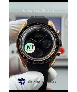 Omega Speedmaster Moonwatch Rose Gold Black Dial 42MM Super Clone Watch 