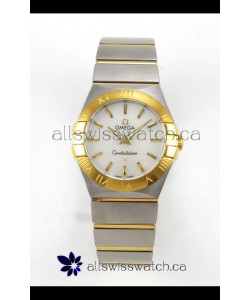 Omega Constellation 28MM Two Tone Yellow Gold Pearl Dial QUARTZ Super Clone Watch 