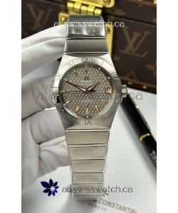 Omega Co-Axial Constellation 38MM 904L Steel Grey Dial Super Clone Watch 