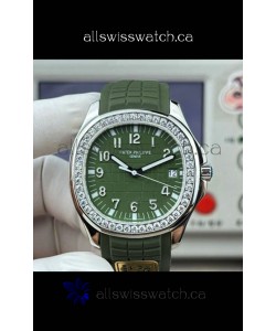 Patek Philippe Aquanaut 5167 Blue Dial/Strap Diamonds Bezel Super Clone Watch 