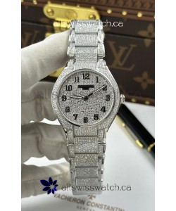 Patek Philippe Twenty-4 Diamonds Paved Stainless Steel Super Clone Watch 