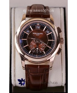 Patek Philippe 5205 Complications Moonphase Brown Dial Super Clone Watch 