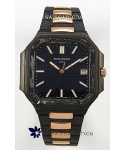 Patek Philippe Cubitus Two Tone Carbon Casing Super Clone Watch 