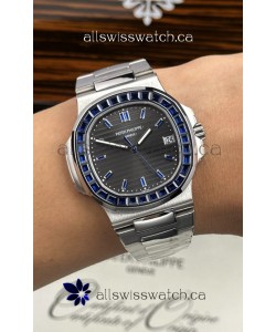 Patek Philippe Nautilus 5723 Black Dial Purple Rubies Super Clone Watch 