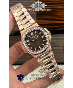 Patek Philippe Nautilus 5723 Brown Dial Rose Gold Super Clone Watch 