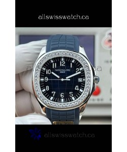 Patek Philippe Aquanaut 5167 Blue Dial/Strap Diamonds Bezel Super Clone Watch 