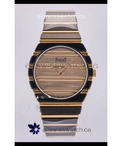 Piaget Polo 79 Two Tone Rose Gold/Black Casing 39MM Super Clone Watch 