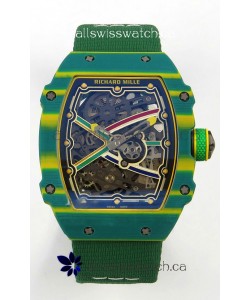 Richard Mille RM67-02 Green NTPT 37 Grams CRMA7 Clone Movement 