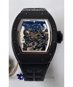 Richard Mille RM055 FREE SPRUNG MVMNT Black Ceramic White Inner Bezel Super Clone Watch 