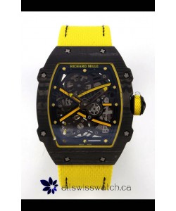 Richard Mille RM67-02 Black NTPT Velcro Strap CRMA7 Clone Movement 