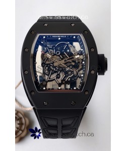 Richard Mille RM055 FREE SPRUNG MVMNT Black Ceramic Black Inner Bezel Super Clone Watch 
