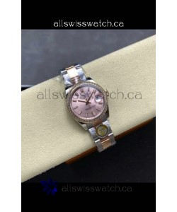 Rolex Super Clone Datejust 31MM Pink Dial Rose Gold Oyster Super Clone Watch 