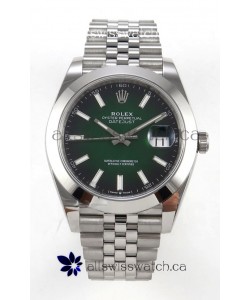 Rolex Datejust 126234 Ombre Green Dial Jubilee FREE SPRUNG MVMT Super Clone Watch 41MM