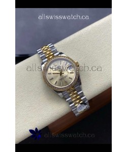 Rolex Super Clone Datejust 31MM Gold Dial Yellow Gold Super Clone Watch 