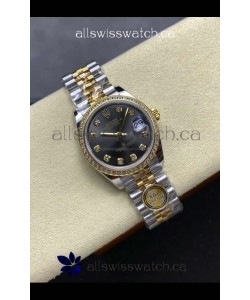 Rolex Super Clone Datejust 31MM Grey Dial Yellow Gold Super Clone Watch 