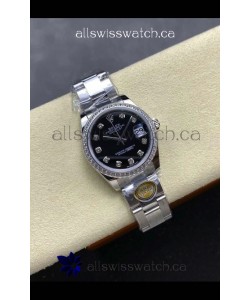 Rolex Super Clone Datejust 31MM Black Dial Steel Case Super Clone Watch 