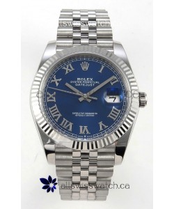Datejust Super Clone 126334 Blue Roman Dial 41MM FREE SPRUNG MVMNT 3235 Watch 