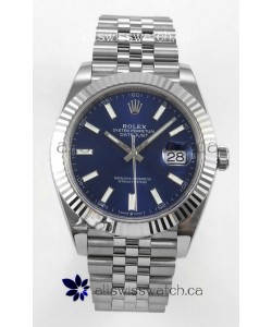Datejust Super Clone 126334 Blue Dial 41MM FREE SPRUNG MVMNT 3235 Watch 