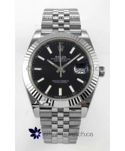 Datejust Super Clone 126334 Black Dial 41MM FREE SPRUNG MVMNT 3235 Watch 