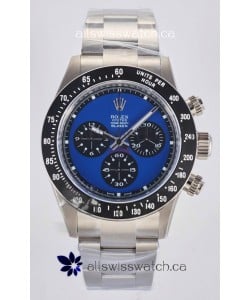 Rolex Daytona Paul Newman Blue Dial Custom Modded 4130 Mvnt Swiss Replica