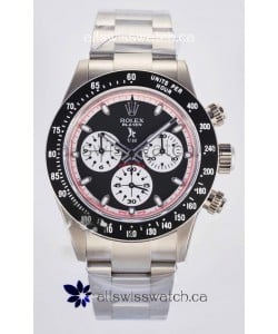 Rolex Daytona Paul Newman Black Dial Custom Modded 4130 Mvnt Swiss Replica
