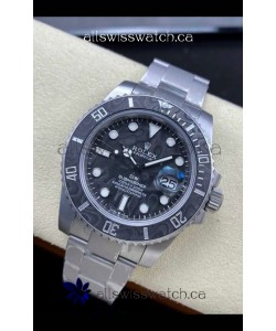 Rolex Submariner DiW Sandblasted Carbon Fiber Bezel/Dial FREE SPRUNG MVMNT Super Clone