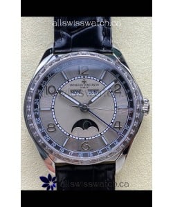 Vacheron Constantin Fiftysix Moonphase Steel Dial Steel Case Swiss Replica Watch 