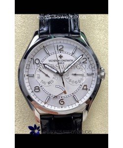 Vacheron Constantin Fiftysix Day-Date Stainless Steel White Dial Swiss Replica Watch 